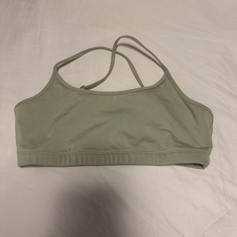 Reformation Sage Green Sports Bra